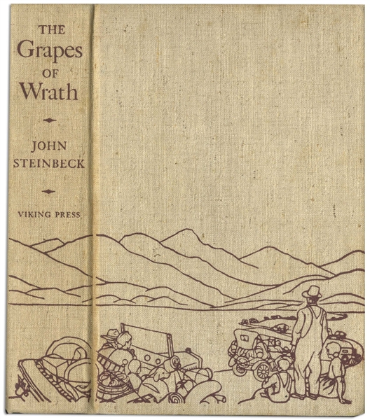 John Steinbeck's ''The Grapes of Wrath'' First Printing -- In First Printing Dust Jacket